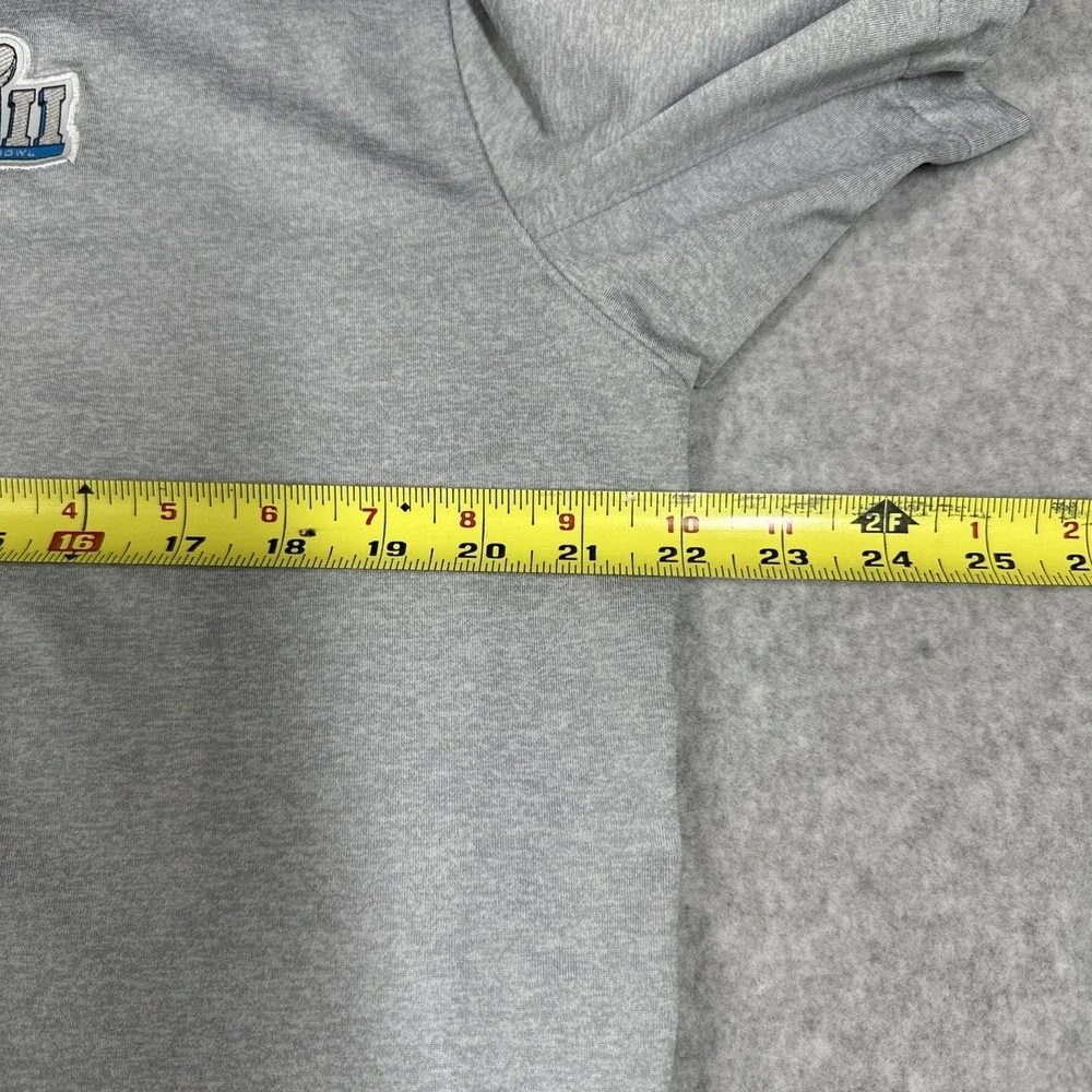 Nike NFL On Field Apparel Men's Super Bowl 52 Patriots‎ Henly Size Large Gray